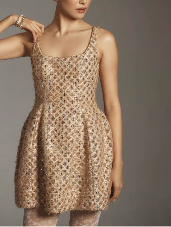 Anthropologie Dresses & Skirts - Anthropologie NWT Maeve Tweed Fit & Flare Mini Dress Special Occassion size 6